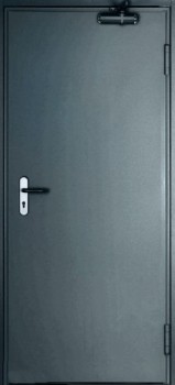 Однопольная входная дверь с простым окрасом с двух сторон OP-1508, цена 25 500  руб.